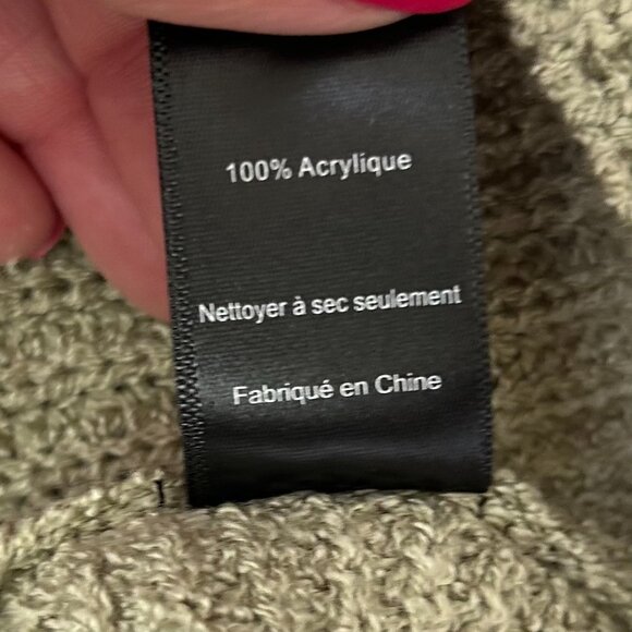 ASTR The Label Twist Back Sweater XL Olive Green Reversible 2-Way Pullover Knit - Picture 10 of 13